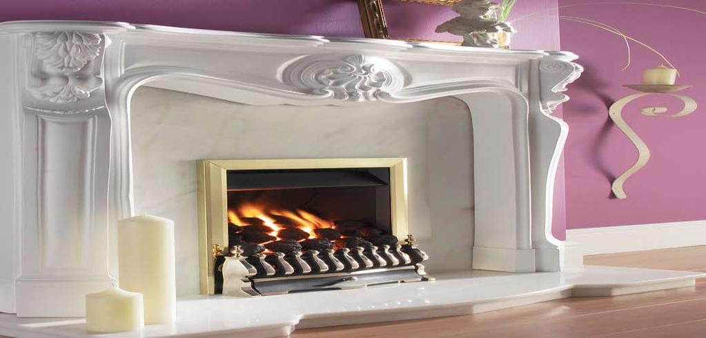 This full depth convector fire combines a brilliant flame-effect with the efficiency and