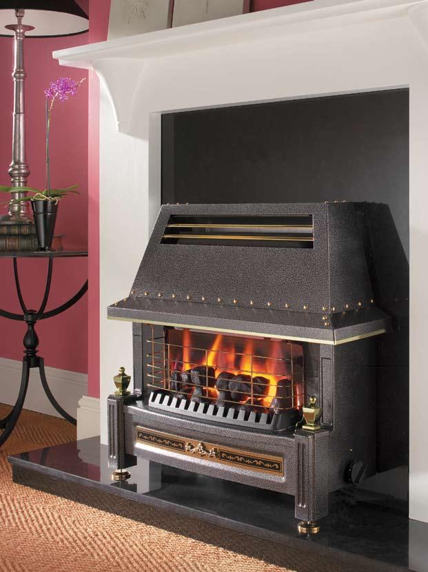 Stylish elegance and practicality sum up the Regent living flame effect fire.