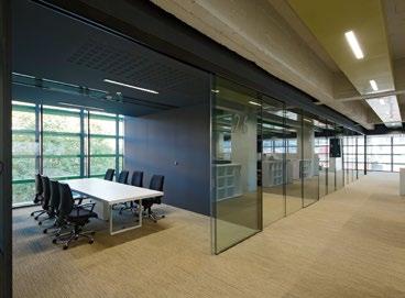 GLASS OFFICE FRONTS MAXIMIZE INTERIORS Telescopic Glass Doors The telescopic door system is truly unique and applicable to any space, especially when