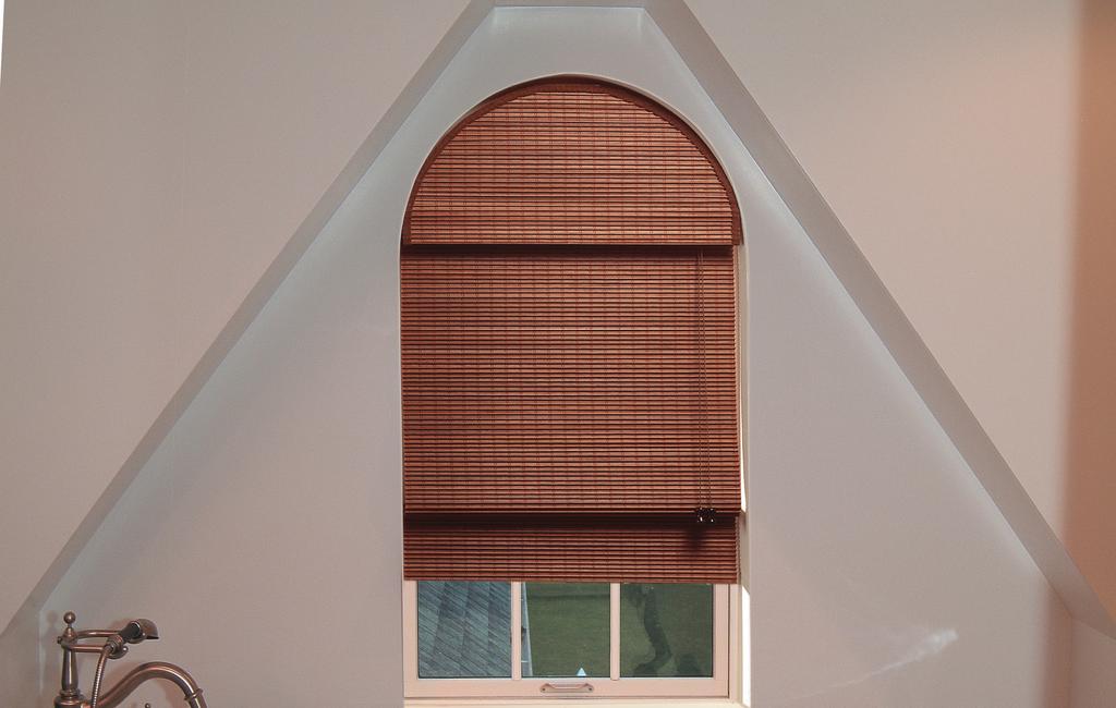 Natural Woven Shades Arch Top Shades Ribcord Light Walnut Arch Top Shades & Stationary Arches A template is required for all Arch Top Shades and Stationary Arches.