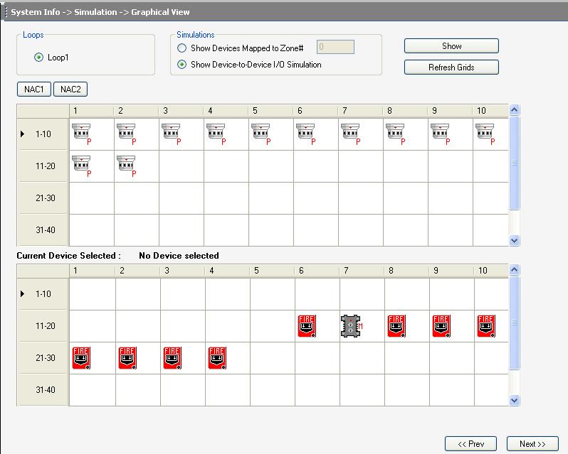 Configuring Fire Panels 8. Click Show to display the output devices mapped to a selected input device. 9.