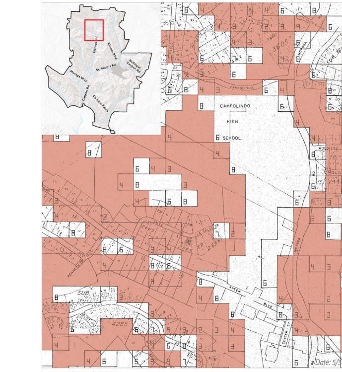3. High Risk Area Map Issue Description: High risk areas in MOSO Open Space are limited to a maximum density of 1 unit per 20 acres.