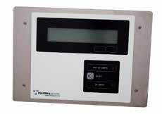 Alarm message displays provide further information as to the actual alarm information on the integrated LCD