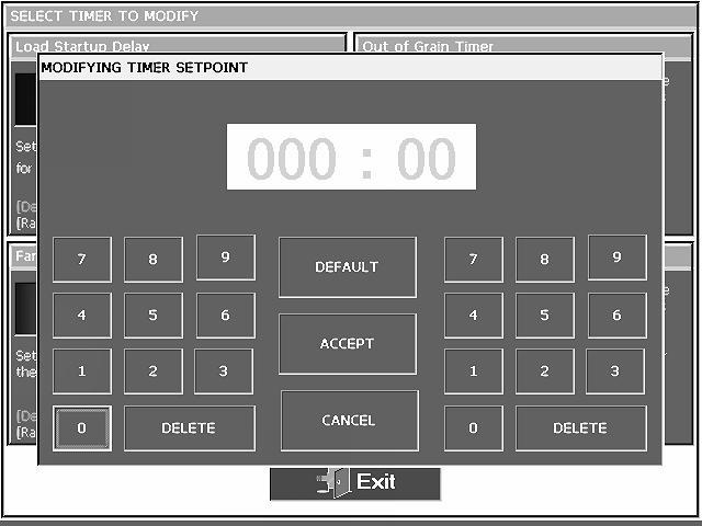 MODIFY TIMER SCREEN AFTER SELECTING WHICH TIMER TO MODIFY