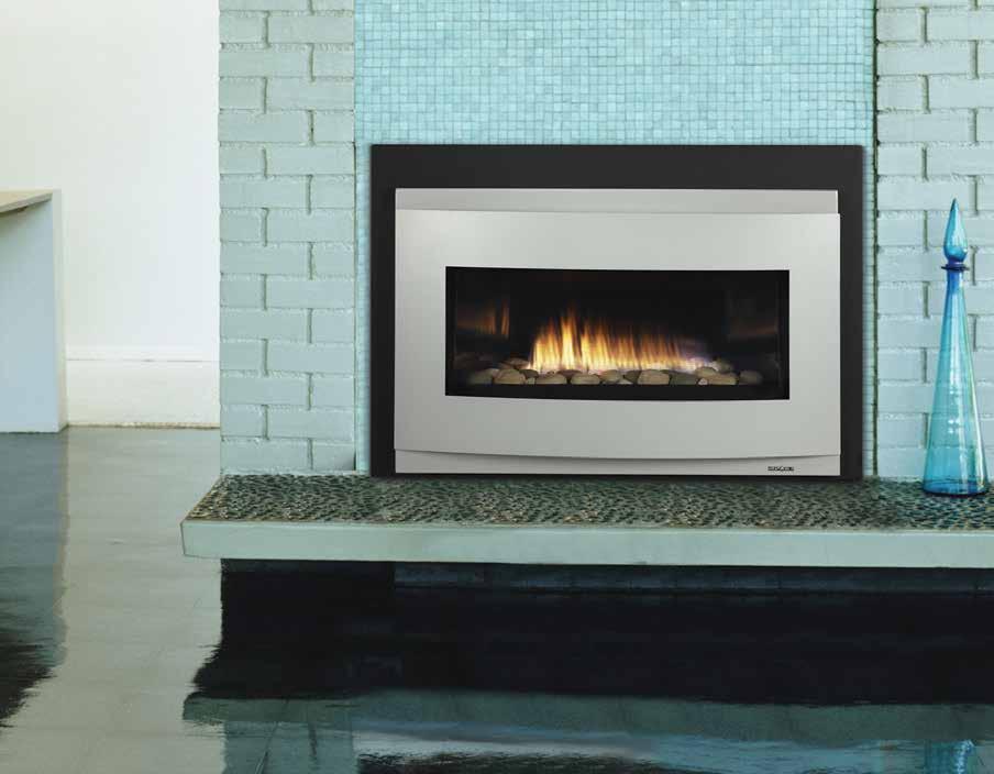30 " 35 " COSMO DIRECT VENT GAS INSERT Transform an existing fireplace opening with the modern