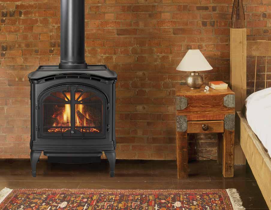 TIARA SERIES DIRECT VENT GAS STOVE The Tiara Series of gas stoves includes 3 sizes matching the right heat output for the