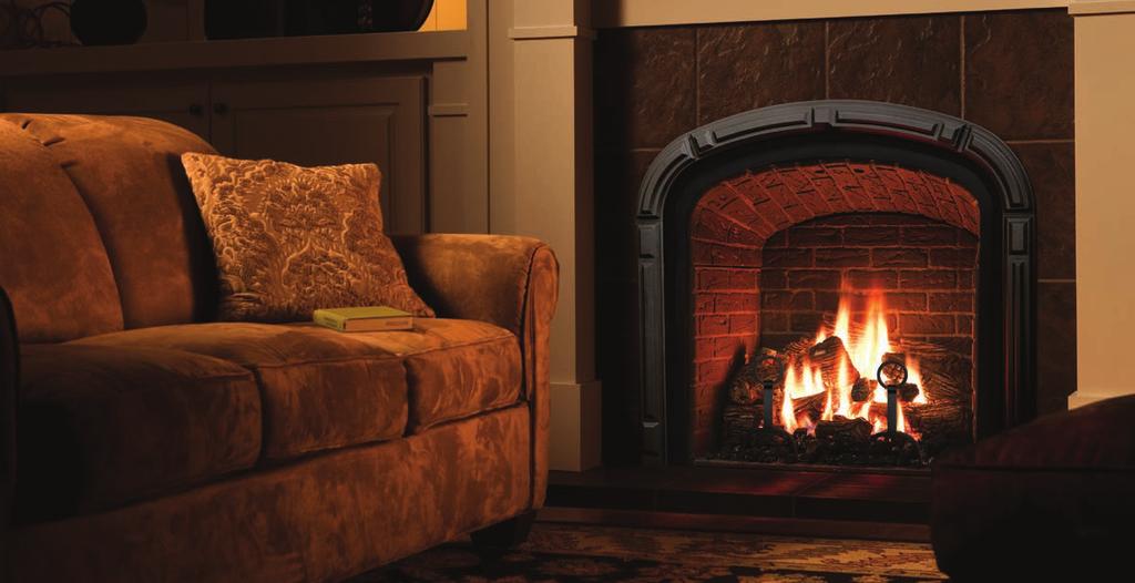 Designer Series Transform spaces large and small Greenbriar makes a big statement in larger rooms With its dramatic Georgian arch, the Greenbriar replicates the beautiful fireplaces of America s