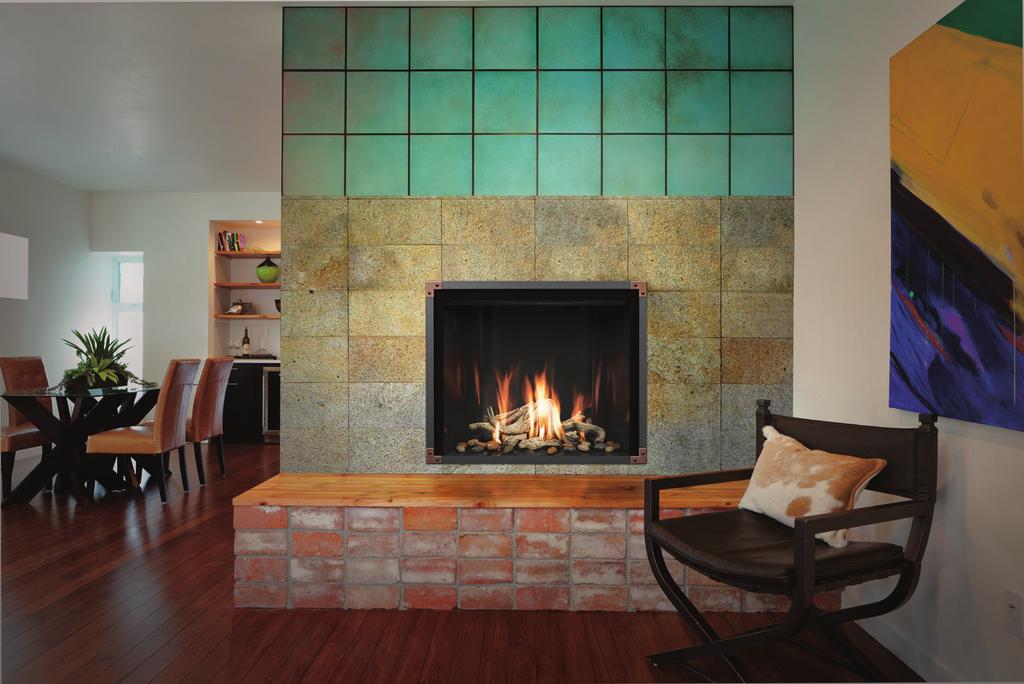 Suddenly, a simple wall becomes an architectural design element that draws the eye to the fireplace first.