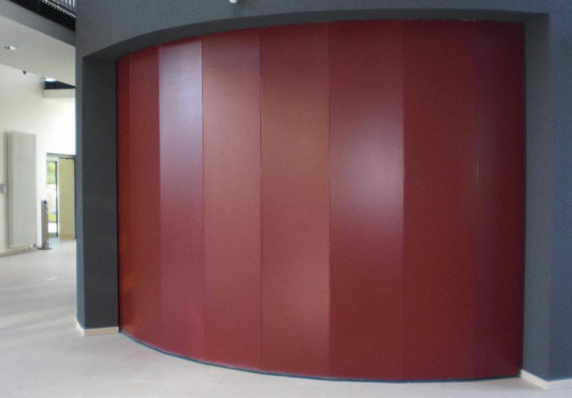 JANSEN SPECIAL SOLUTIONS Semi-circular lifting door Fire protection without any