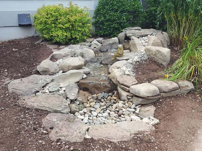 If space is lacking in your yard or you have safety concerns with a pond, go Pondless!