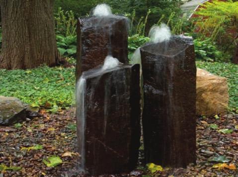 Stacked Slate Urns Small