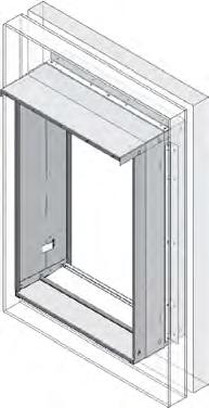 from inside (FIG. 12) or outside the building (FIG. 13). The side and top brackets position need to be adjusted to suit the method and building material. 12 1.