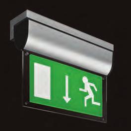 LED Signage - Surface LXSLR Features n Contemporary styled LED exit sign n Maintained or non-maintained operation n 15 high output LEDs n EN 60598.2.