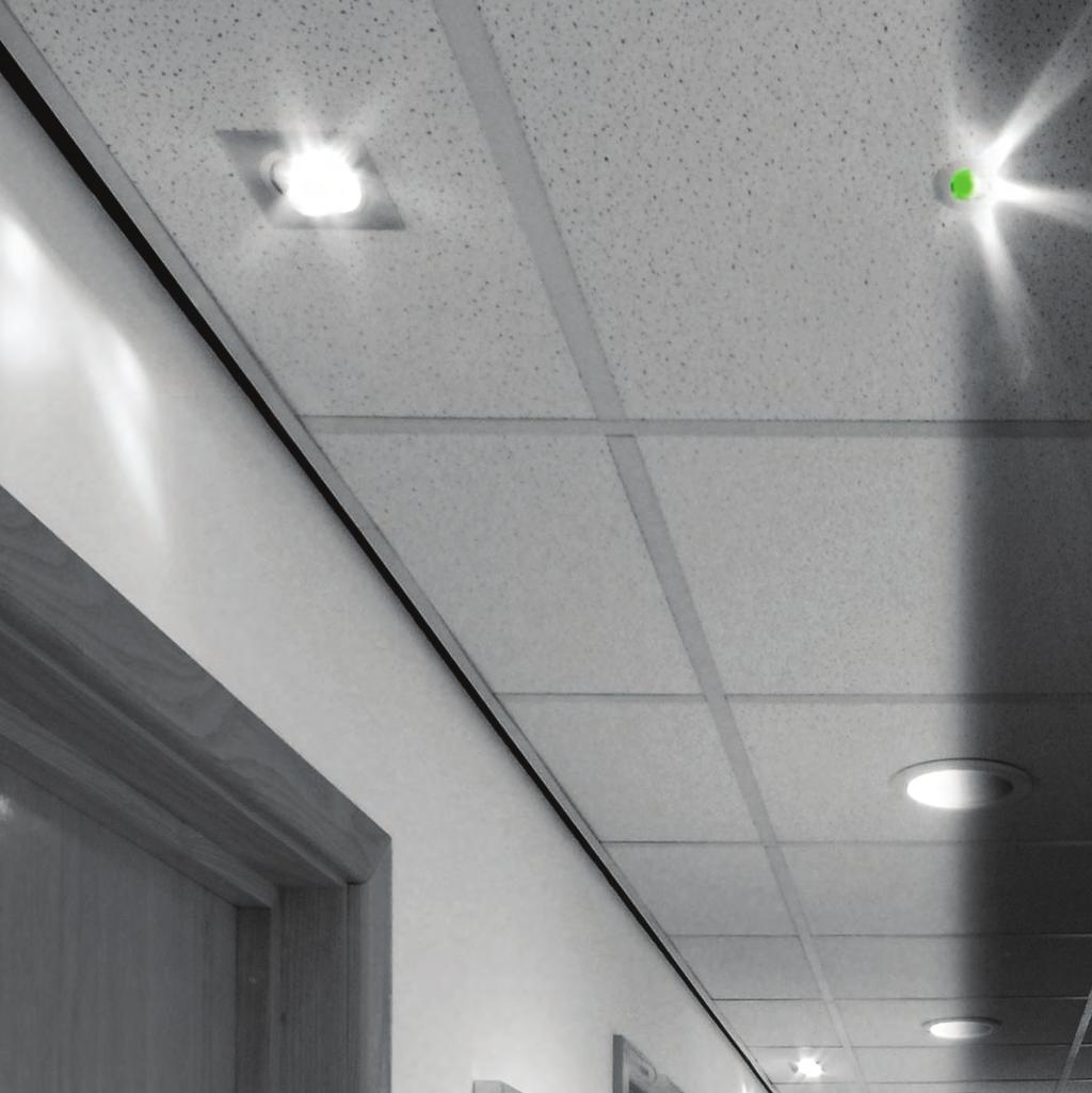 Where can I find a luminaire which guarantees emergency illumination, even if the primary lamp has failed?