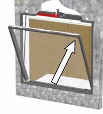 COMMENTS: The risk of soot building up on the glass panel during combustion is higher with a rear panel of steel slats than with a vermiculite rear panel.