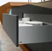 Living perfection: AvanTech Standout features of AvanTech in aluminium are pure, clean lines with no holes or cover caps in the drawer