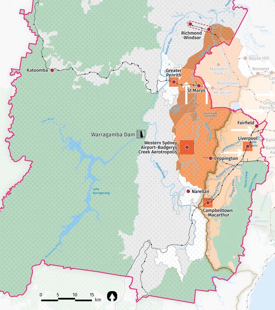 115 Figure 22: Western City District's South Creek catchment District Boundary Inland (Creek) South Creek Waterways Metropolitan