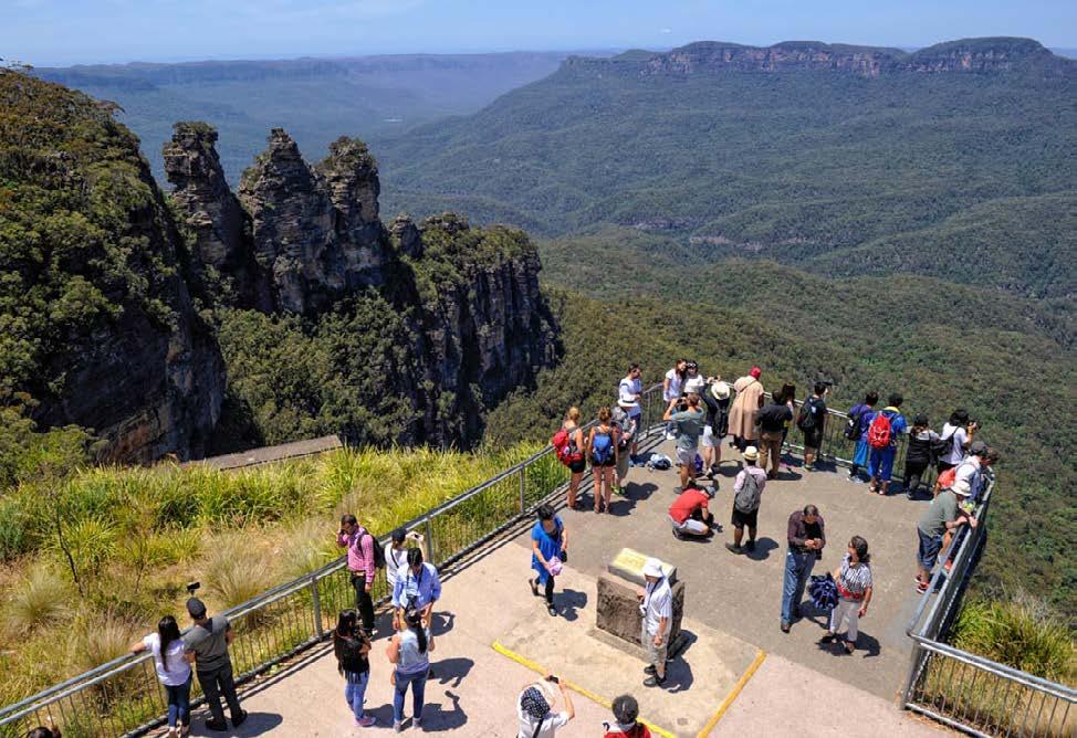 74 Productivity Blue Mountains Visitors to the District represent 33 per cent of Greater Sydney visitors, 20 per cent of Greater Sydney visitor nights, and 23 per cent of expenditure in the Sydney