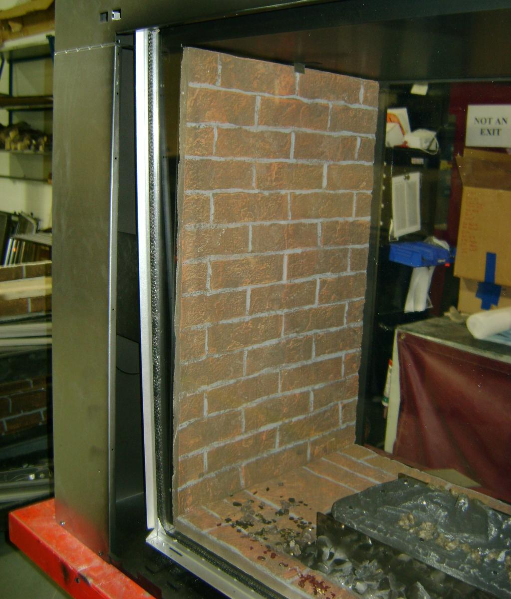 DO NOT operate fireplace with glass removed, cracked, broken or scratched. Replace as a complete assembly. Installing Fixed Glass Assembly 1. Identify the top and bottom of the glass assembly.
