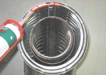 If slip section seals are broken during removal of the termination cap, vent may leak. Figure 10.2 B Figure 10.3 Assemble Pipe Sections Per Figure 10.