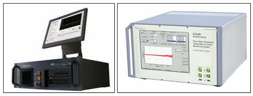 range of 30 km with a spatial resolution of 1 m. The systems are portable and can be used for field applications. Figure 2 shows an example of a Raman and a Brillouin interrogator. Figure 2. Raman and Brillouin distributed sensing interrogators.