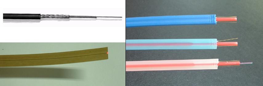 For measuring temperatures it is necessary to use a cable designed to shield the optical fibers from an elongation of the cable.