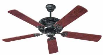 -olour ntique rass -Fan Size 132cm/52inch -3 speed reversible blade ceiling fan -lade