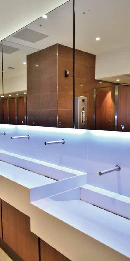 TROUGHS CHOICE OF WASH SLAB MATERIALS SILESTONE Natural Quartz vibro-compressed with polyester resin achieving an exceptionally high impact resistance Non-porous surface