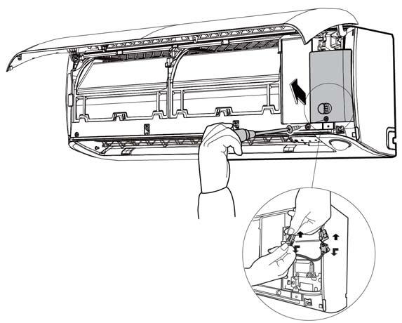 DISASSEMBLY INSTRUCTIONS (CONT) Indoor Unit (Front Panel) (Cont) Procedure Illustration
