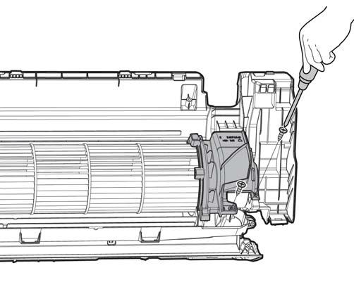 DISASSEMBLY INSTRUCTIONS (CONT) Fan Motor and Fan TE: Remove the front panel, electrical parts and evaporator (refer to