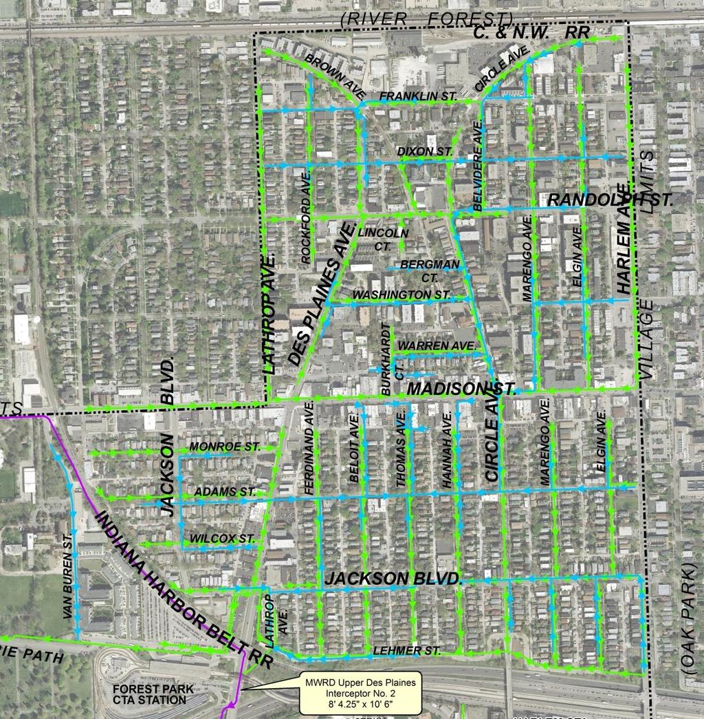 Area 1 (North Area) 37 The combined and storm sewer system drains 325 acres of