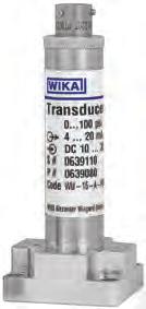 Low Pressure Differential DP-10 The WIKA DP-10 pressure transmitter is designed for the