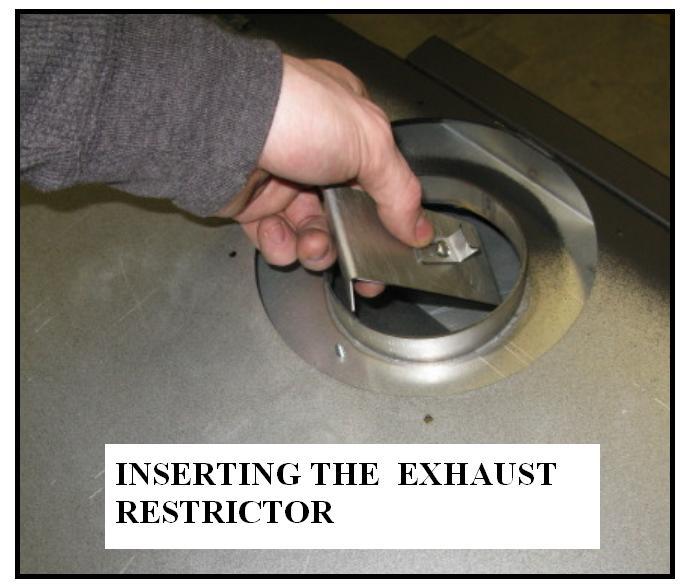 20. If the air restrictor ring is required, first determine the number of tabs that must be bent open.