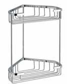x7,87 x12,91 Wire corner shelf for shower with 3 baskets