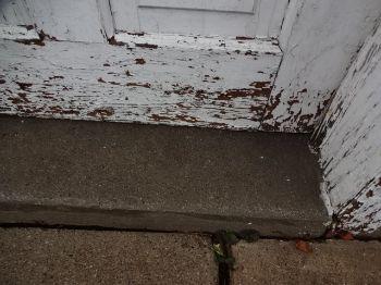 10. Exterior Door Condition Materials: Wood Peeling paint observed, suggest scraping and painting as necessary. 11.
