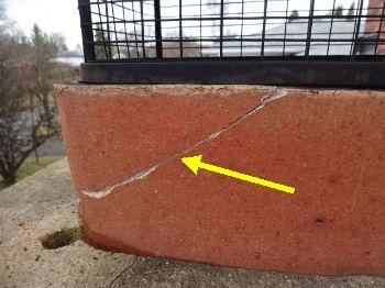 Get further evaluation for repair. Brick and mortar deterioration observed.  Cracked flue observed.