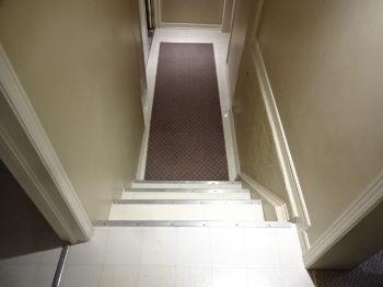 Recommend installing a handrail for safety. 4. Basement Floor Condition Materials: Carpet 5.