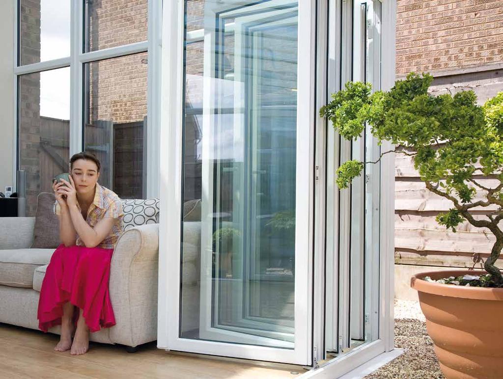 Bi-Folding doors The bi-folding door meets the demands of contemporary living and combines this with beauty and