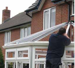 LivinRoof and UltraRoof380* has the option to have inserted in virtually any position glazed panels to allow light into the existing home.