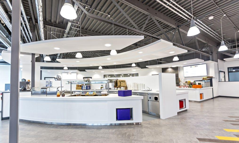THE SOLUTION Front of House / Dining Area Capo LED Pendant Luminaire & Protec LED Downlight The Capo LED is a popular choice for clients taking a more architectural approach to lighting.