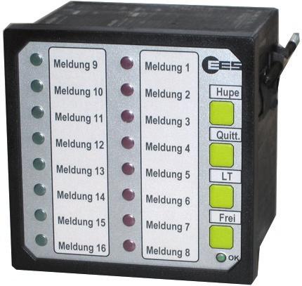 Modular 19 system can be extended to over 1000 alarms Supply voltage and alarm voltage 24 220 V Potential separation