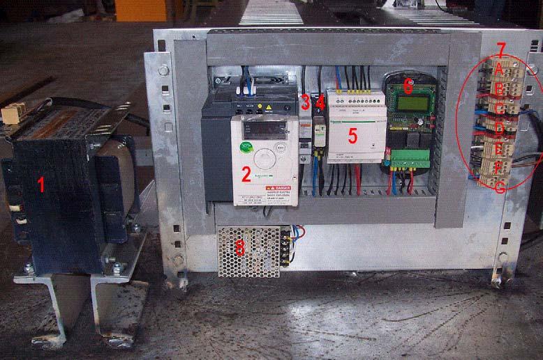 Picture 6. Control Cabinet 1 TRANSFORMER 1 Phase 110 V Input, 1 Phase 220 V Output, 2kW.