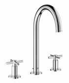 Chrome $ 629 23 834 EN3 Brushed Nickel InfinityFinish 799 High Spout Lavatory Wideset GROHE SilkMove GROHE EcoJoy 11 7 16" Faucet height 6 9 16" Spout reach 7 1 2" Aerator height Solid brass body