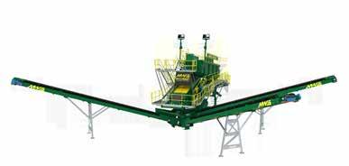 Common functions include automatic start / stop, feeder speed control and conveyor radial drive.
