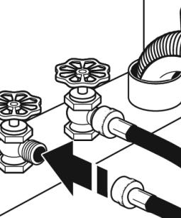 do s Always ensure that the end of the drain hose is below the outlet port of the washer so that water is drained completely. 6.