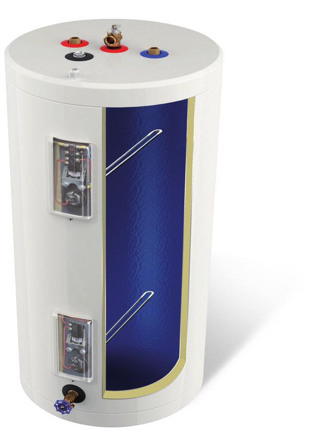 CENTRAL-FLOOR STANDING ELECTRIC WATER HEATERS LARGE NEEDS REQUIRE LARGE WATER HEATERS DESIGNED TO MEET BIG REQUIREMENTS IN VILLAS, HOTELS AND COMMUNITIES.