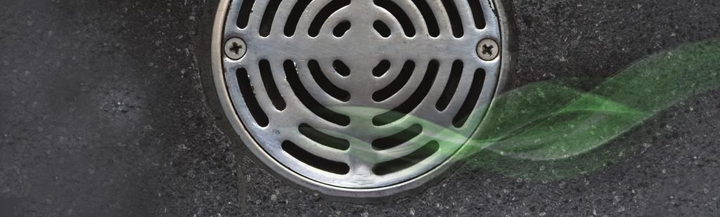 ODOR FLOOR & DRAINS A large percentage of odors in restrooms and other areas come from floors and drains.