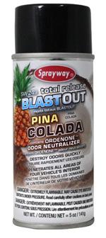 Air Care Total Release SW249 Piña Colada Total Release Blast Out SW249 completely eliminates unpleasant odors and leaves a fresh, clean scent in the air.
