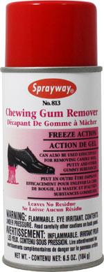 Fabric, Carpet, and Floor Care SW813 Chewing Gum Remover SW813 makes the messy job of removing chewing gum, candle wax, putty and other gummy substances quick and neat.