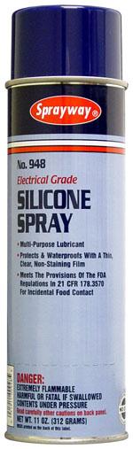 Lubricants and Penetrants SW948 Electrical Grade Silicone Spray SW948 is a multi-purpose lubricant that protects and waterproofs with a thin, clear, non-staining film.